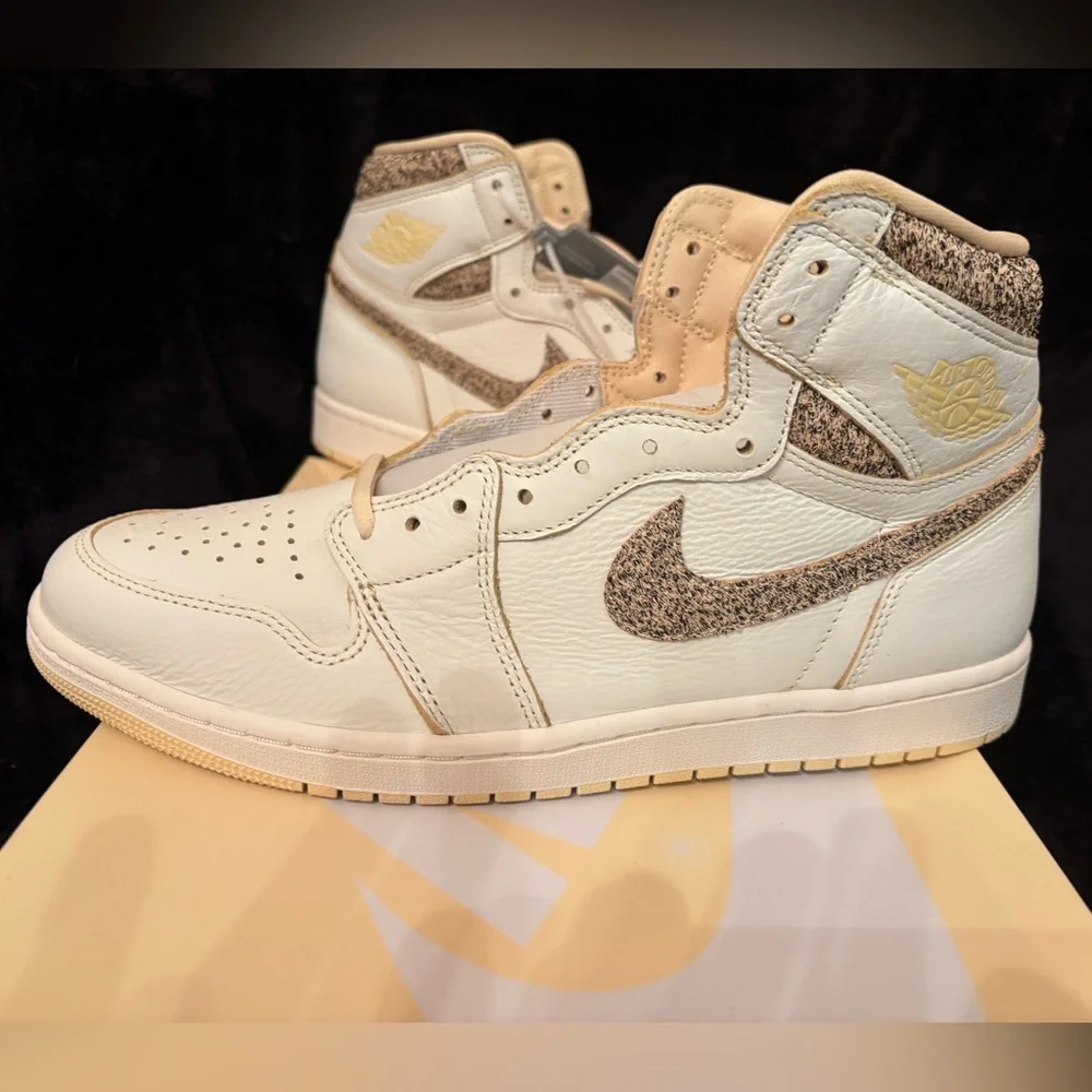 Air Jordan 1 Retro High OG Craft Sail/Pale Vanilla-Black. Men’s Size 11    NIB - Picture 9 of 14